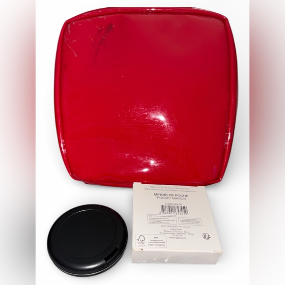 Dior Bundle: Pocket Mirror NWT and Cosmetic bag GUC - Picture 6 of 13
